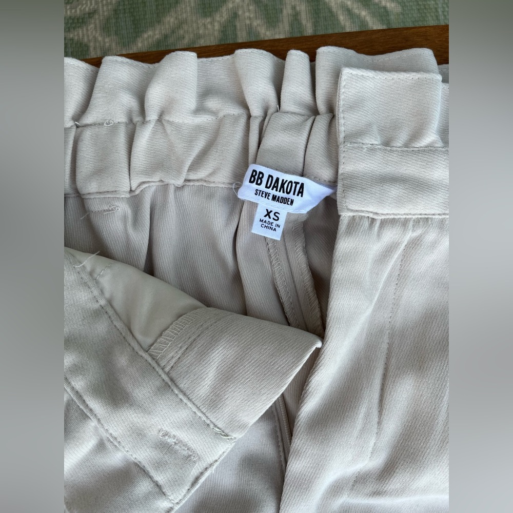 BB Dakota by Steve Madden Cream Trouser, Size XS